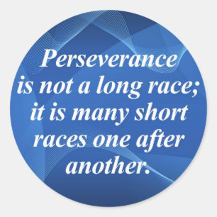 Beharrlichkeit Runder Aufkleber