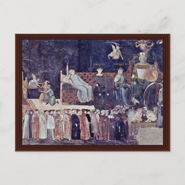 Behauptung einer guten Regierung Postkarte (Vorderseite)