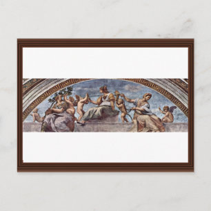 Behauptung von Tugend durch Raffael (beste Qualitä Postkarte