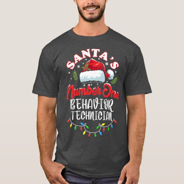 Behavior Tech Weihnachtsgeschenk ABA RBT Verhalten T-Shirt (Vorderseite)