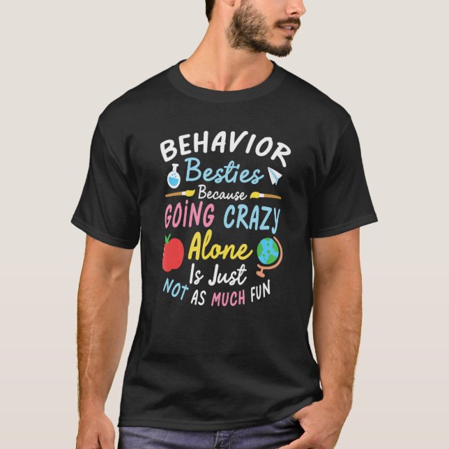 Behavior Technician Besties ABA Therapist T-Shirt (Vorderseite)