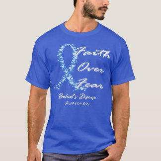 Behcets Disease Awareness Faith over Angst in dies T-Shirt