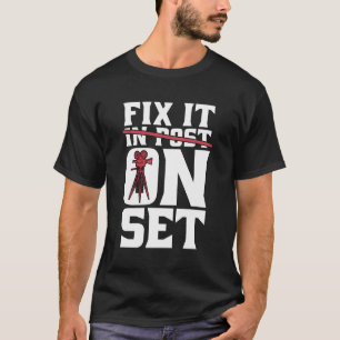 Beheben Sie es im Set Cinema Video Editor Film Dir T-Shirt
