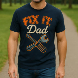 Beheben Sie es, Vater Retro Mechanic & Handyman T-Shirt