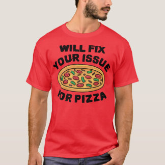Beheben Sie Ihr Problem beim Pizzaessen Italienisc T-Shirt