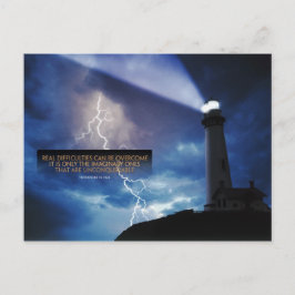 Beheben von Schwierigkeiten Inspirationsherstellun Postkarte