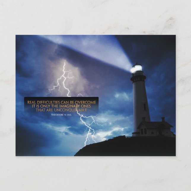 Beheben von Schwierigkeiten Inspirationsherstellun Postkarte (Vorderseite)