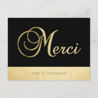 Behebung MERCI Affaires oder Noir avec LOGO