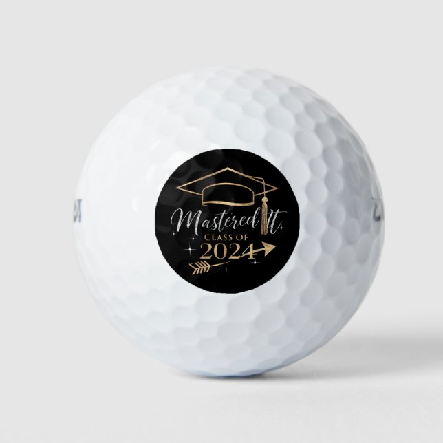 Beherrschte IT-Klasse der 2024 Abschluss Geschenke Golfball (Vorderseite)