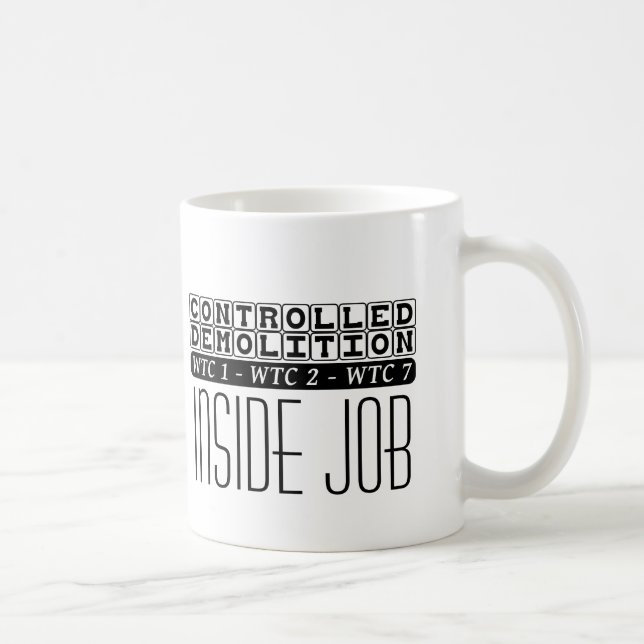 Beherrschter Abbruch WTC Gebäude 7 Inside Job Tasse (Rechts)