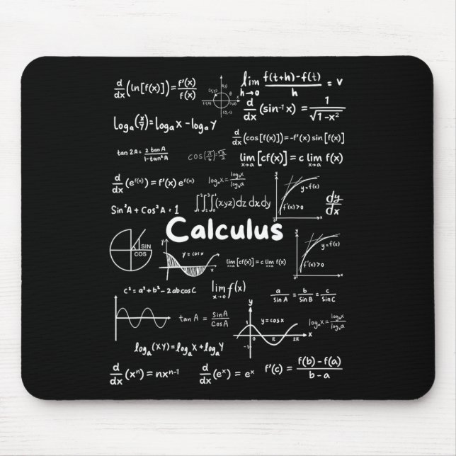 Beherrschung wesentlicher Kalkülformeln Math Geniu Mousepad (Vorne)
