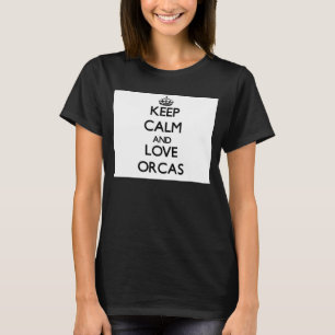 Behielt Ruhe und Liebe Orcas T-Shirt