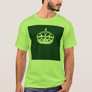 Behieltest einer ruhigen Krone in der waldgrünen D T-Shirt