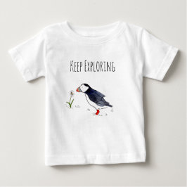 Behieltest mit atlantischem Puffin Baby T-shirt
