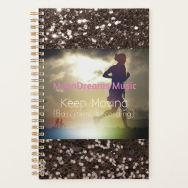 Behieltest Moving Brown Imitats Glitzer Planer