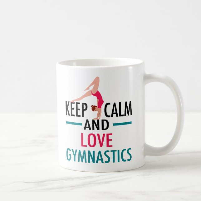 Behieltest Ruhe Liebe Gymnastik Schönes Gymnast Kaffeetasse (Rechts)