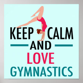 Behieltest Ruhe Liebe Gymnastik Schönes Gymnast Poster