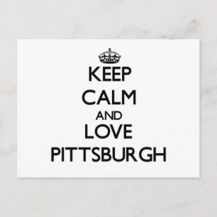 Behieltest Ruhe und Liebe Pittsburgh Postkarte