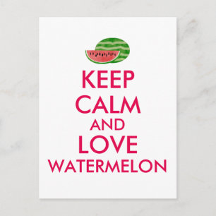 Behieltest Ruhe und Liebe Wassermelon Geeignete Ge Postkarte