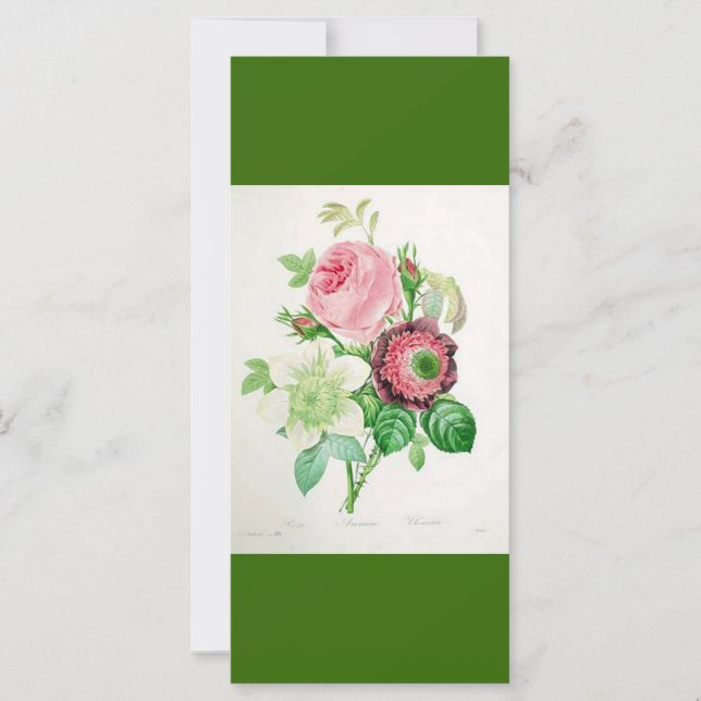 behieltest und Lesen, botanisches Lesezeichen (Vorderseite)