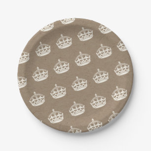 Behieltest von Calm Crown Kraft Party Chic Paper T Pappteller