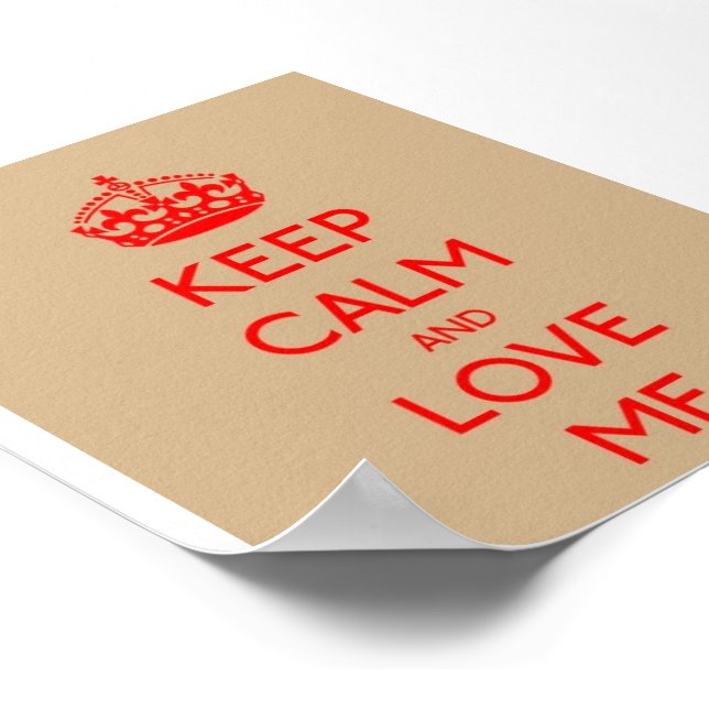Behieltest von Calm Liebe ME Value Poster Paper (M (Ecke)