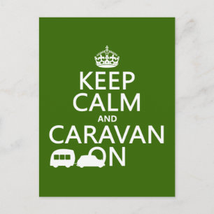 Behieltest von Calm und Caravan On (einstellbare F Postkarte
