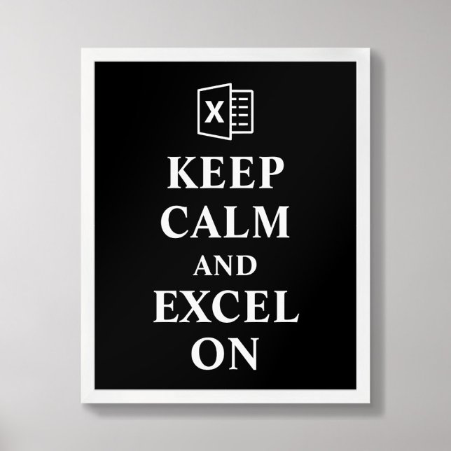 Behieltest von Calm und Excel auf Bilanzplakat Poster (Von Creator hochgeladen)