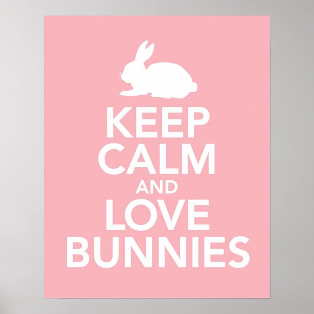 Behieltest von Calm und Liebe Bunnies oder Poster  (Vorne)