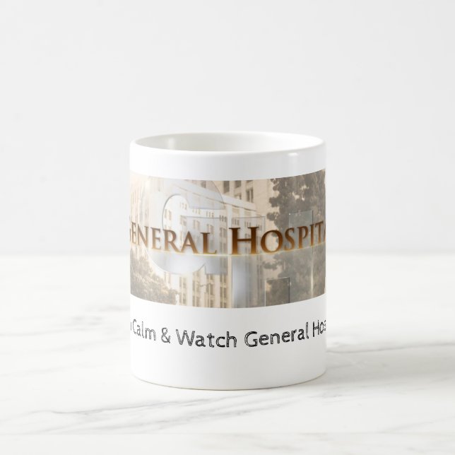 Behieltest von Calm & Watch General Hospital Tasse (Mittel)