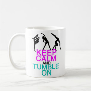 Behieltest von Ruhe auf Gymnastikmädchen Kaffeetasse