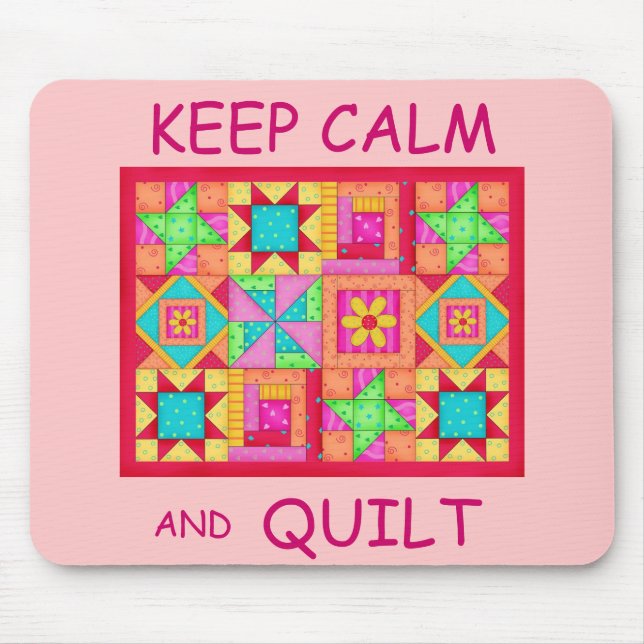 Behieltest von "Ruhe" und "Quilt Multi Block Patch Mousepad (Vorne)