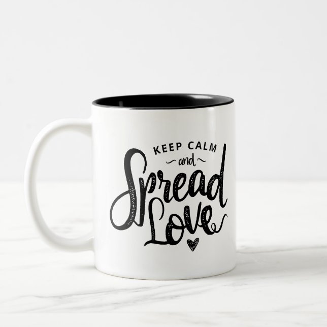 Behieltest von Text Art Liebe Kunst Inspiration He Zweifarbige Tasse (Links)