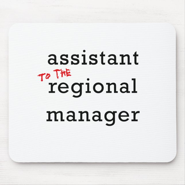 Behilflicher (zu) regionaler Manager Mousepad (Vorne)