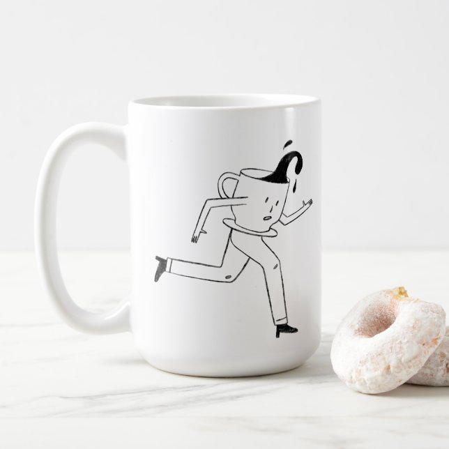 Behind every successful person is a strong cup  kaffeetasse (Mit Donut)
