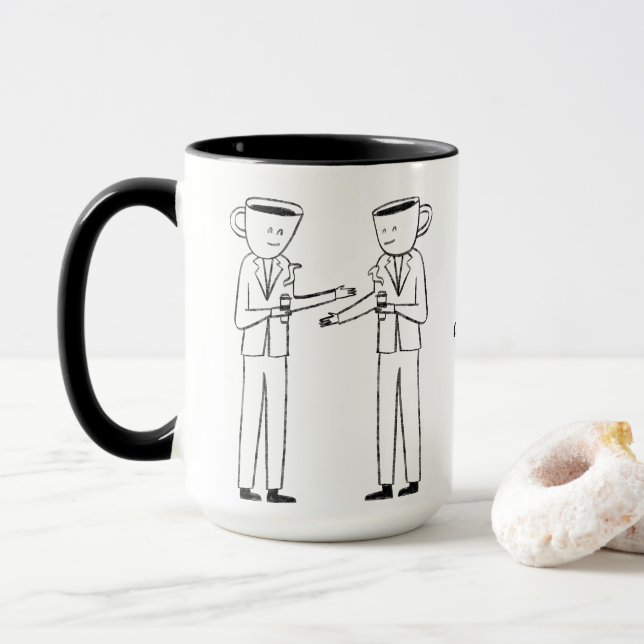Behind every successful person is a strong cup  tasse (Mit Donut)