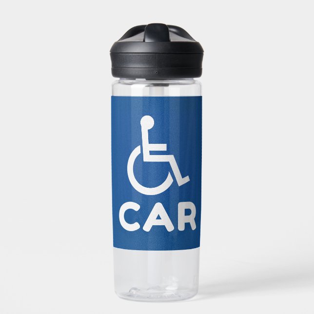 Behindertenfahrzeug Trinkflasche (Vorderseite)
