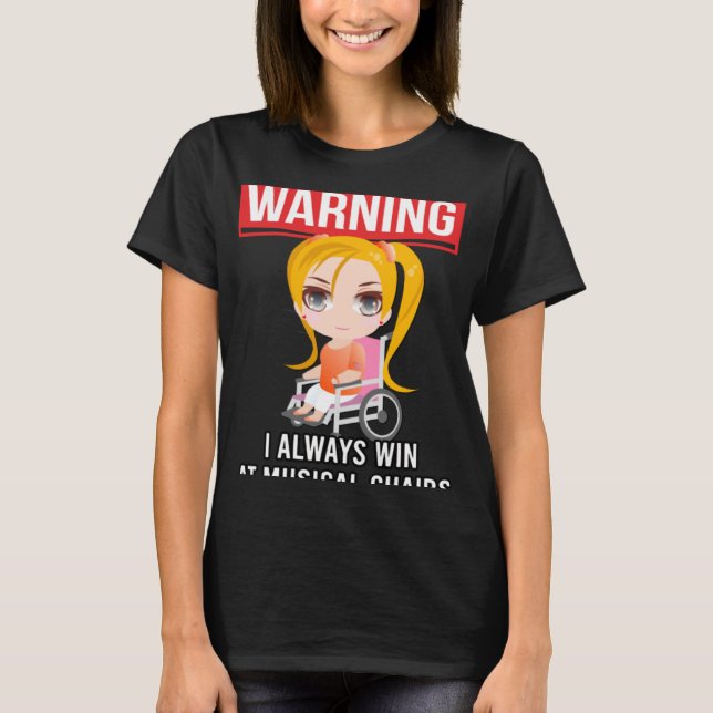 Behindertengerechter, durchsichtiger, Mit Behinder T-Shirt (Vorderseite)