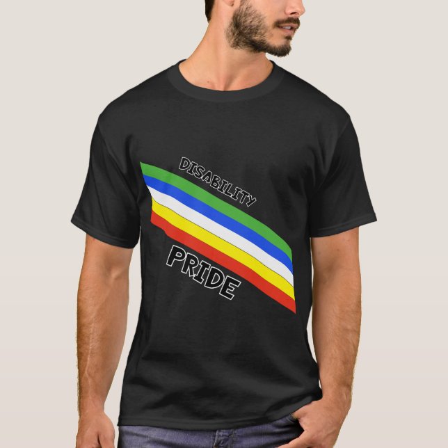 "Behindertenstolz" T-Shirt (Vorderseite)