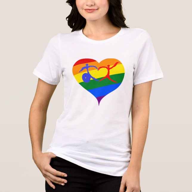 Behindertenstolz Tri-Blend Shirt (Vorderseite)