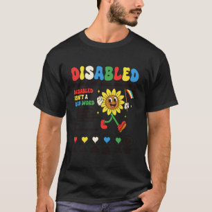 Behindertenstolz Würdiger Rollstuhl Sonnenblume Gl T-Shirt