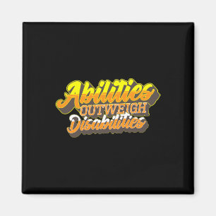 Behindertenweltoffenes Syndrom Tag Frauen Kinder Magnet