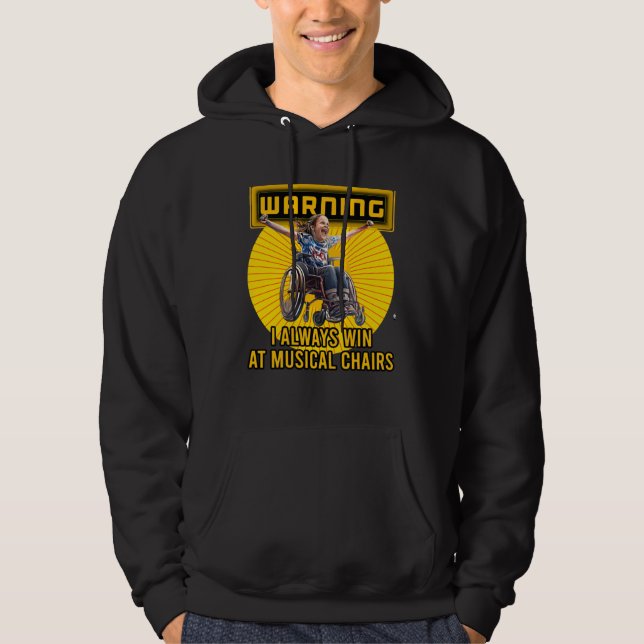 Behinderter Behinderter Amputierter Behinderter Ro Hoodie (Vorderseite)
