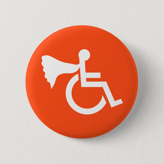 Behinderter Held Button (Vorderseite)