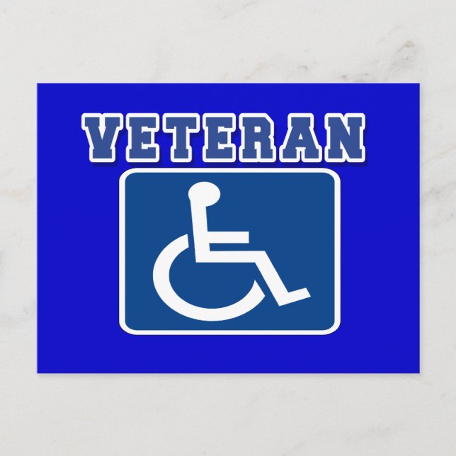 Behinderter Kriegsveteran Postkarte (Vorderseite)