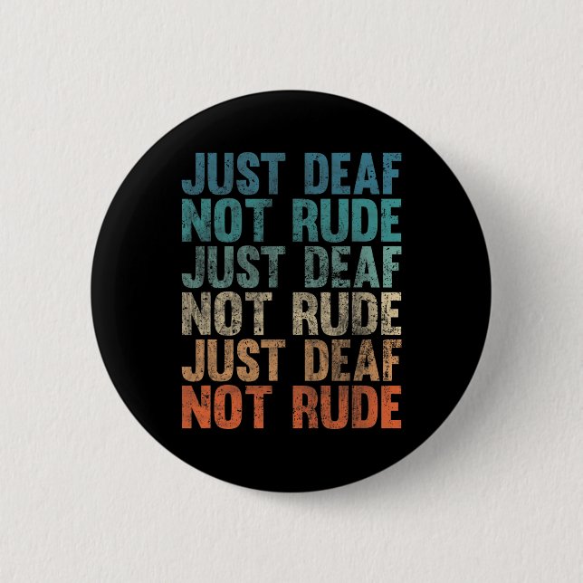 Behindertes Bewusstsein des Todes Vintag, nur tot, Button (Vorderseite)