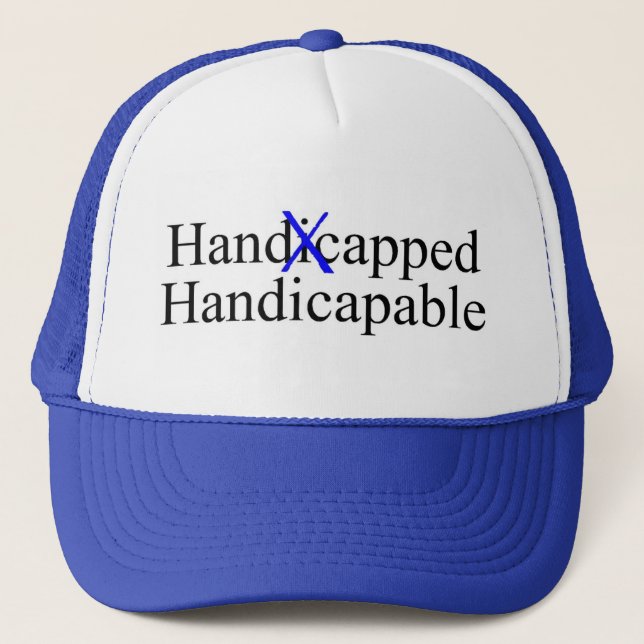 Behindertes Handicapable Truckerkappe (Vorderseite)