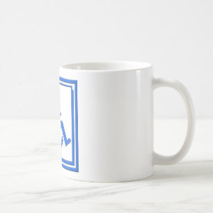 Behindertes stilvolles Symbol-Blau Tasse