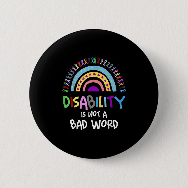 Behinderung ist kein schlechter Word-Behinderung-S Button (Vorderseite)
