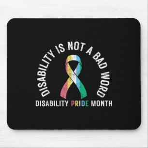 Behinderung ist kein schlechter Word-Behinderung-S Mousepad